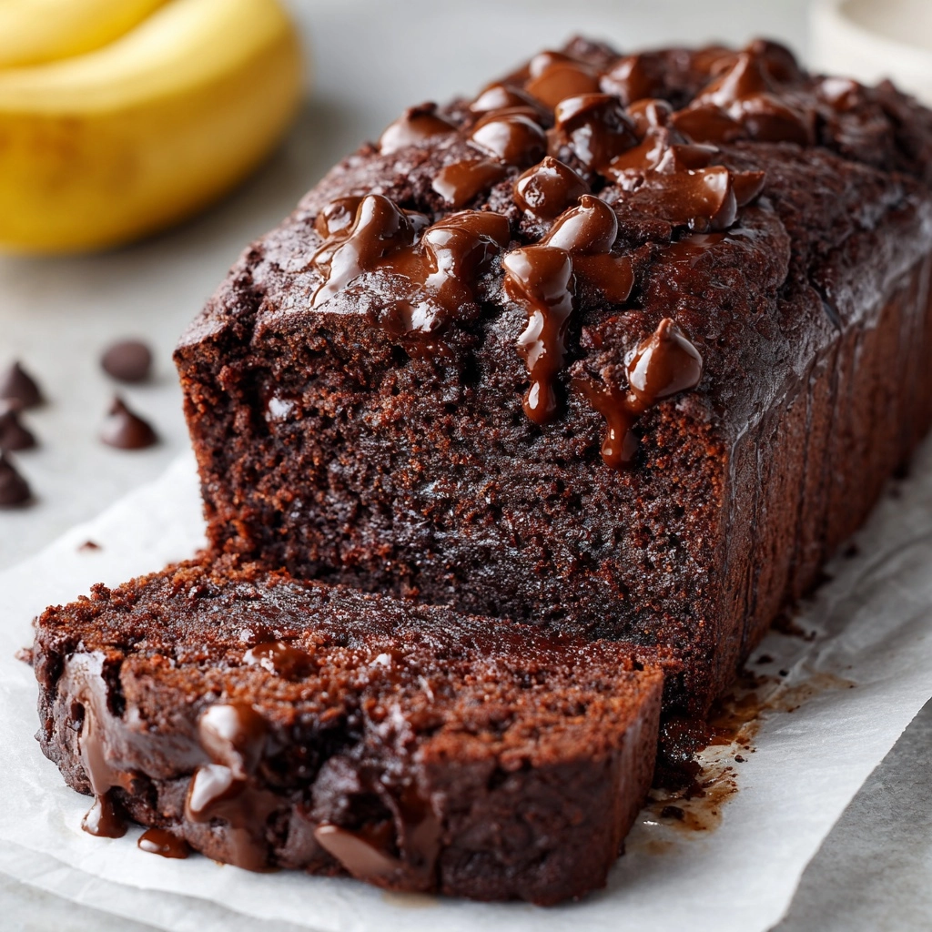 Healthy Chocolate Banana Bread Recipe - Recipe Image