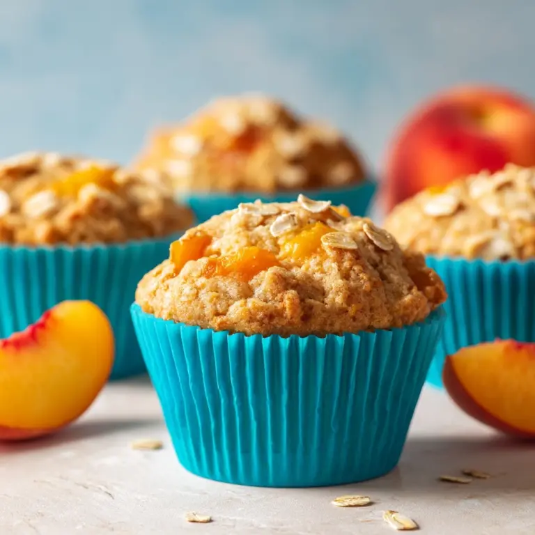Vegan Peach Muffins Recipe