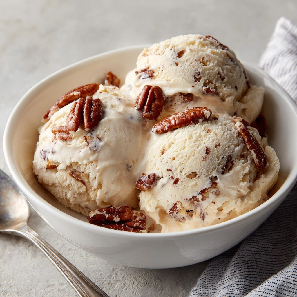 Homemade Butter Pecan Ice Cream Recipe - Recipe Image