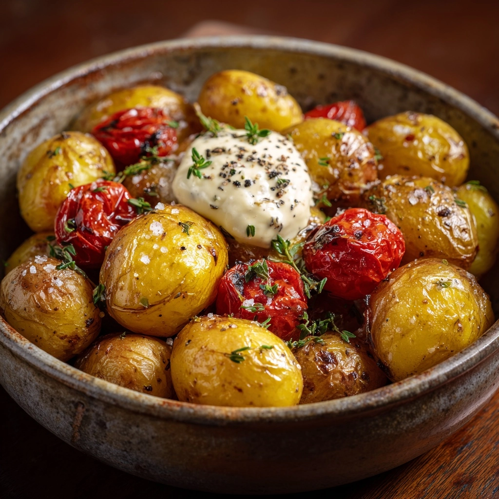 Lemon Honey Brown Butter Roasted Potatoes Recipe - Recipe Image