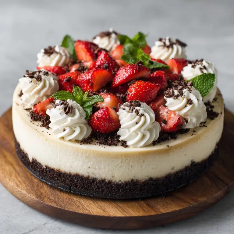 White Chocolate Strawberry Cheesecake Recipe
