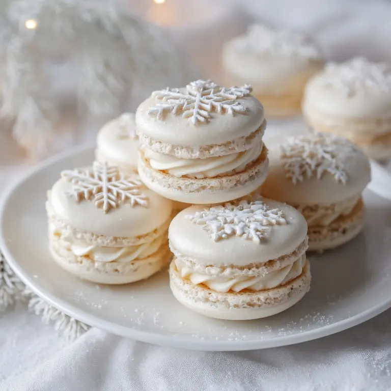 Snowflake Macarons Recipe