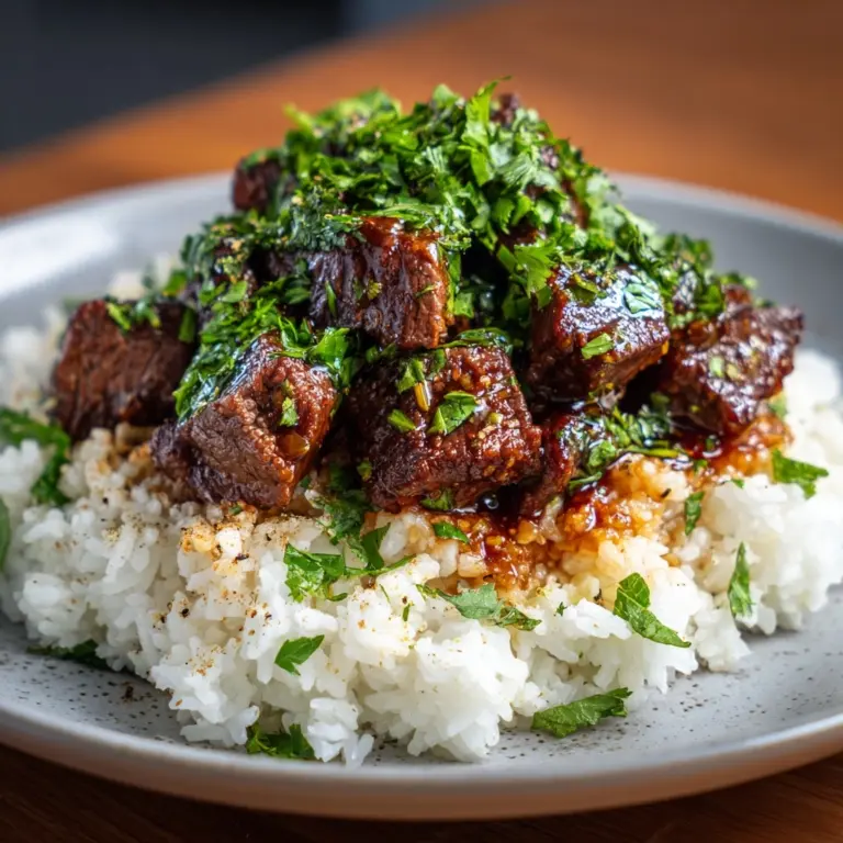 Honey Garlic Butter Steak and Rice Skillet Recipe