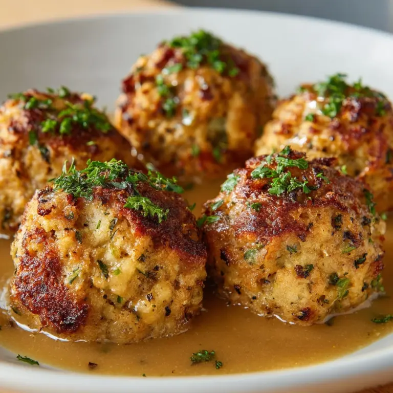 Stuffing Balls Recipe