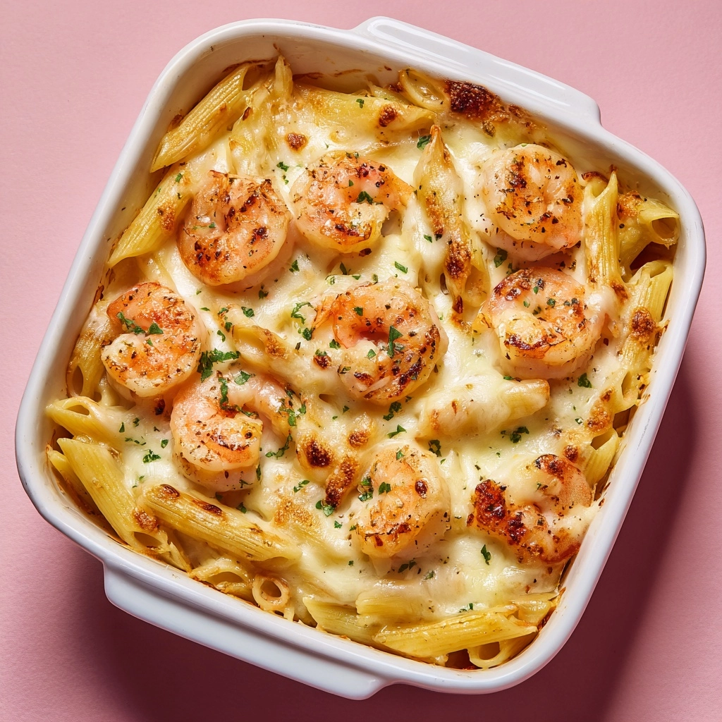 Shrimp Scampi Pasta Bake Recipe - Recipe Image