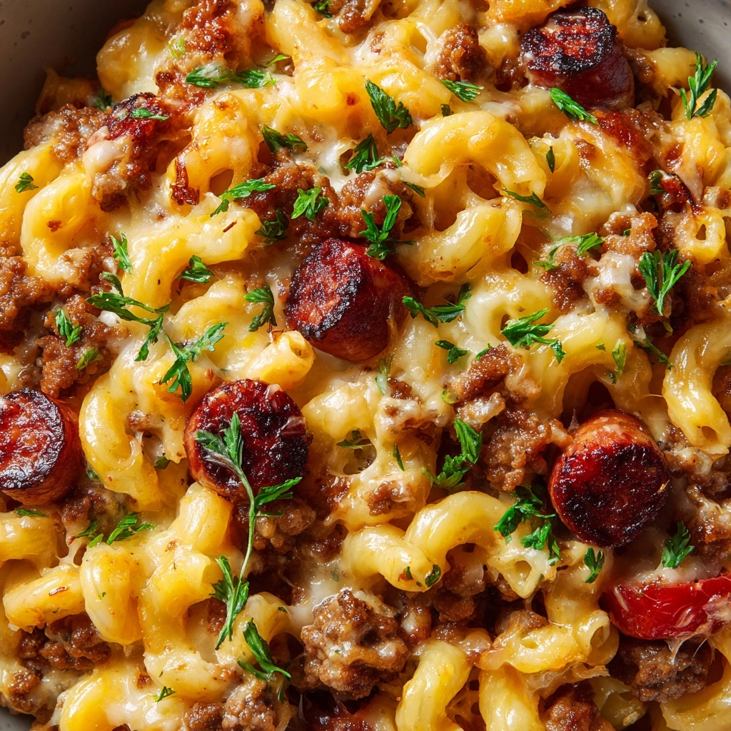 Loaded Chili Cheese Dog Pasta Recipe - Recipe Image