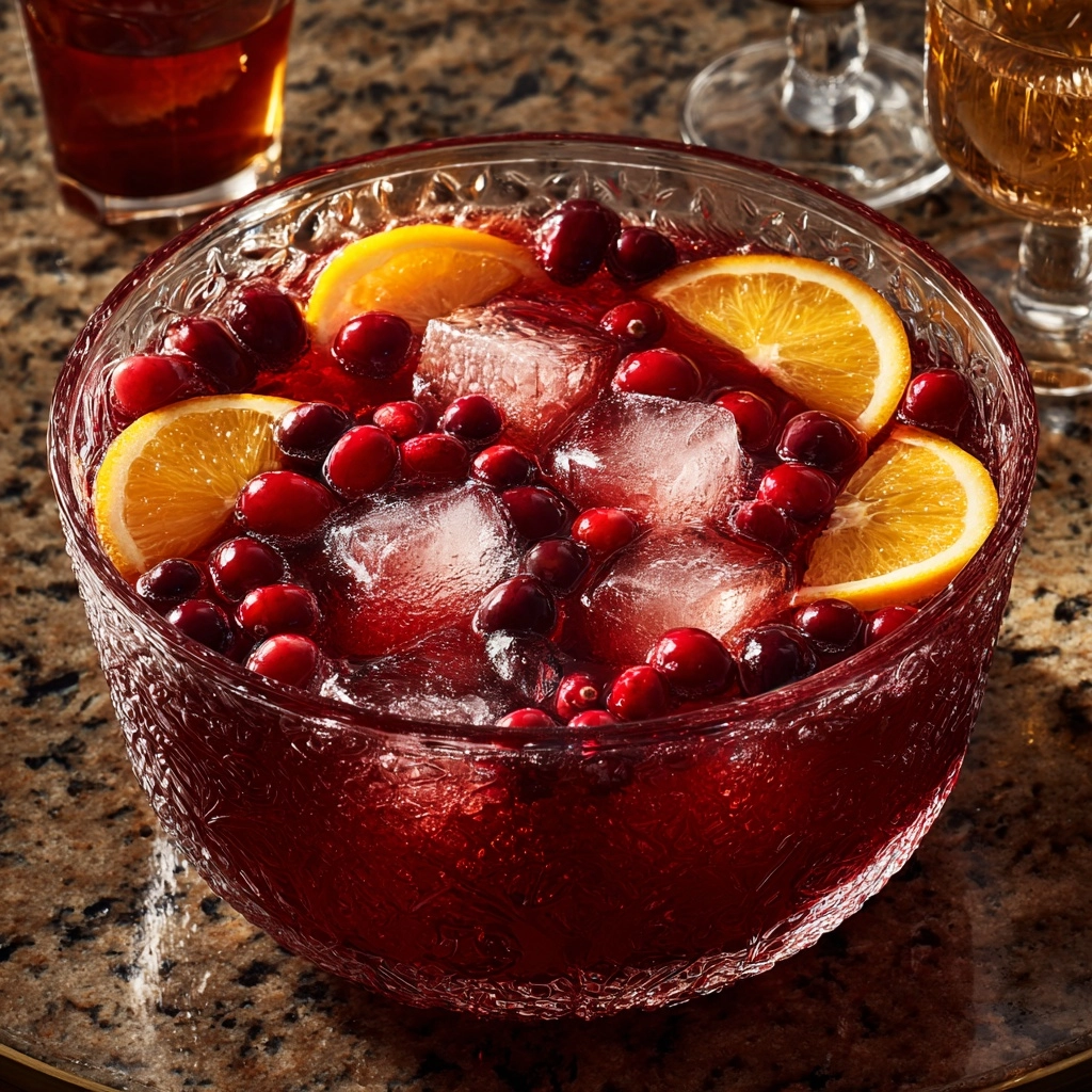 Sparkling Cranberry Punch: A Festive and Refreshing Beverage Recipe - Recipe Image