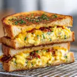 Spicy Cheddar & Cream Cheese Egg Sandwich Recipe