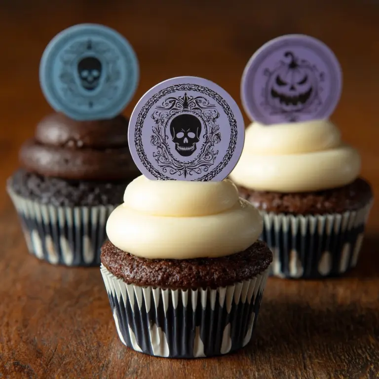 Stamped Halloween Cupcakes Recipe