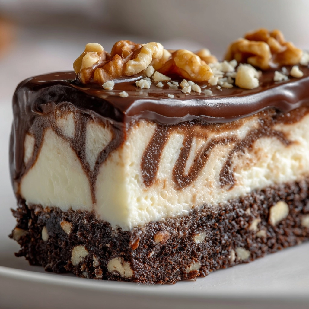 Hot Fudge Sundae Brownie Cheesecake Recipe - Recipe Image