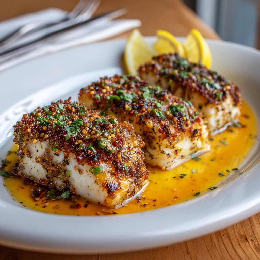 Lemon Butter Baked Cod Recipe - Recipe Image