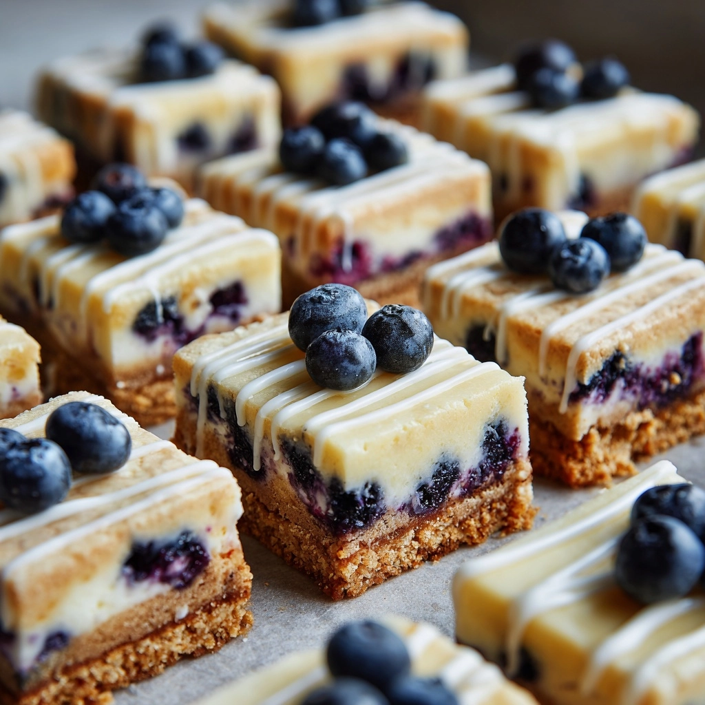 Lemon Blueberry Shortbread Bars Recipe - Recipe Image