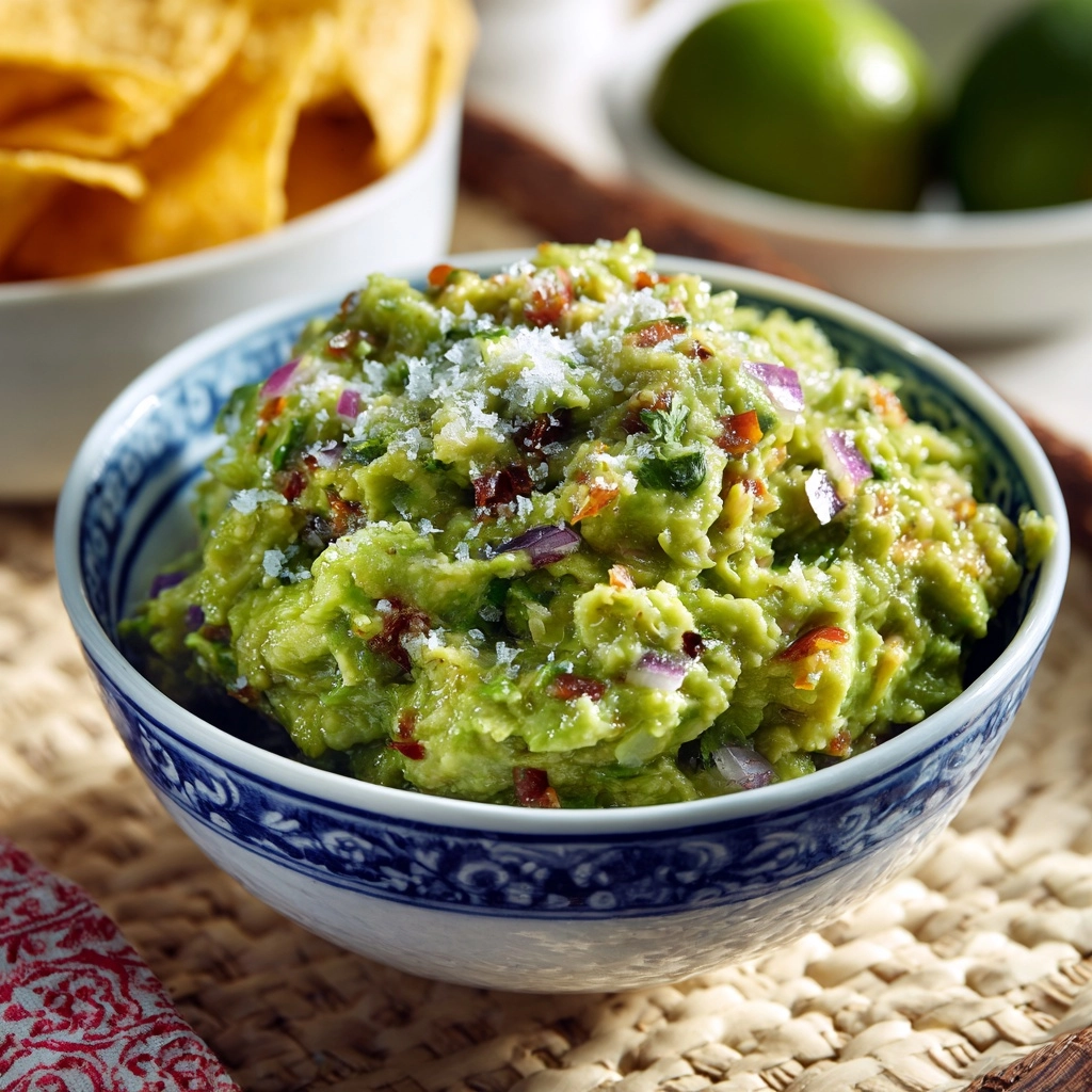 Fresh Homemade Guacamole Recipe - Recipe Image