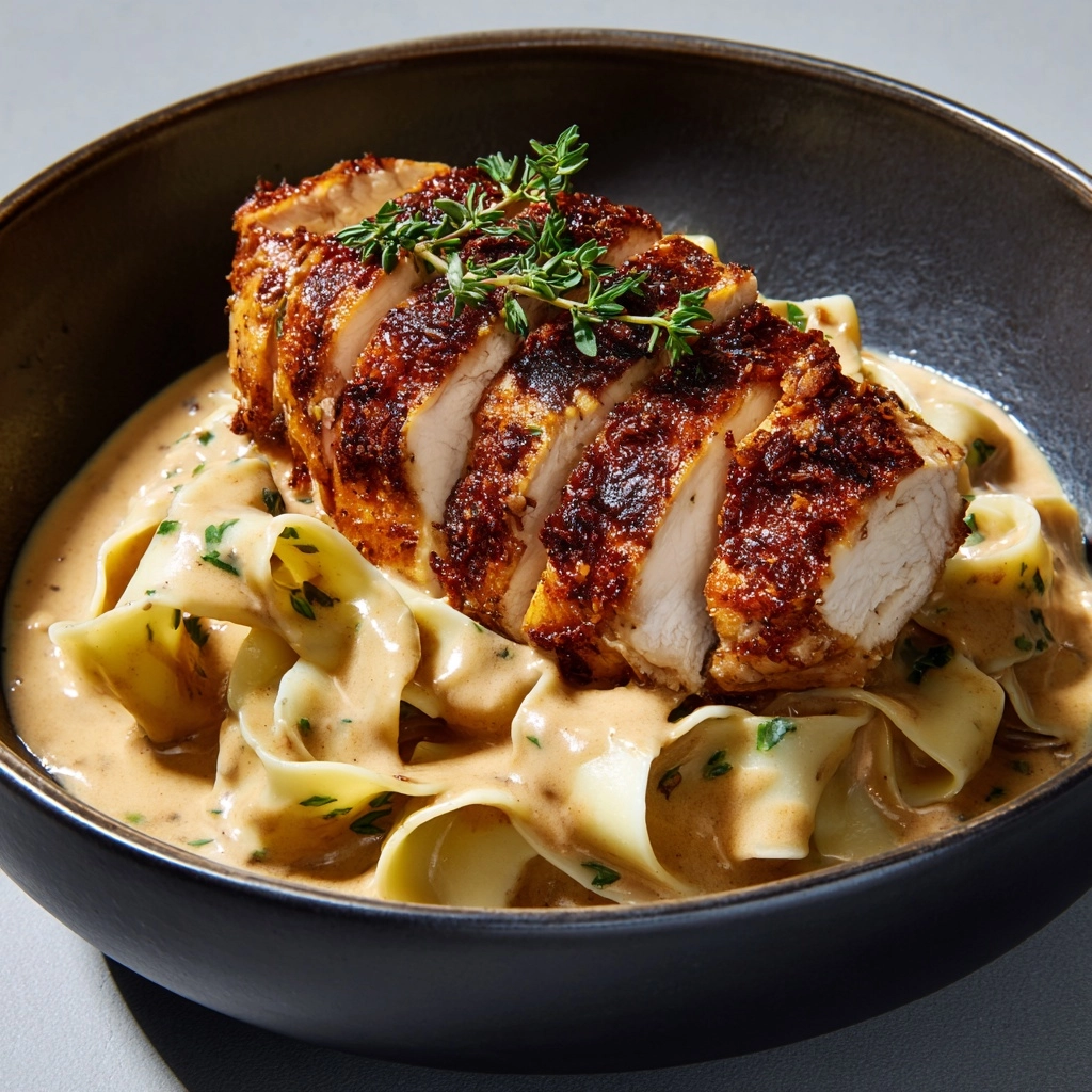 Chicken with Buttered Noodles Recipe - Recipe Image