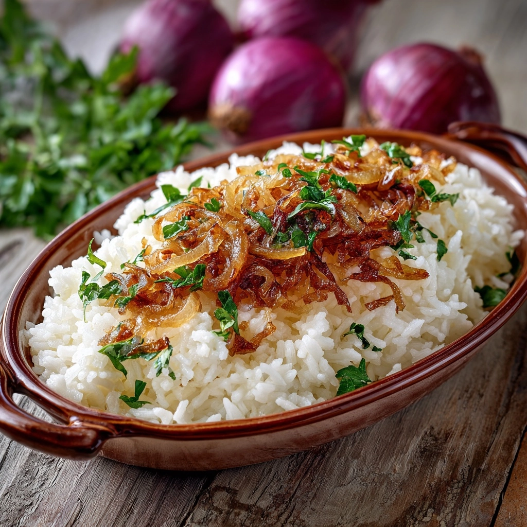 French Onion Butter Rice Recipe - Recipe Image