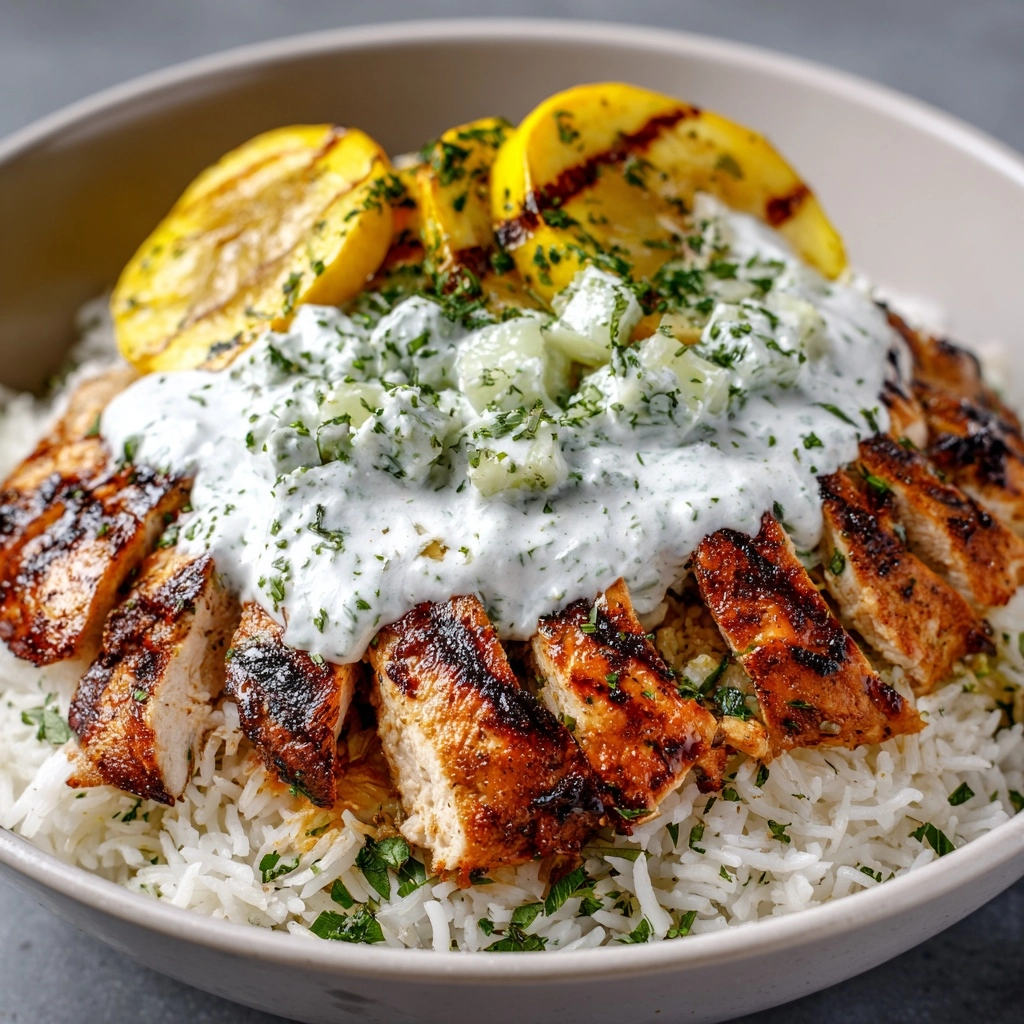 Dump-and-Bake Chicken Tzatziki with Rice Recipe - Recipe Image
