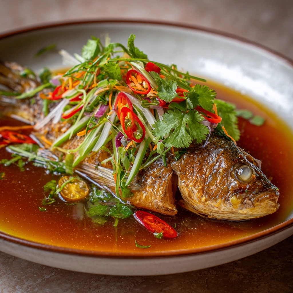 Chinese Steamed Fish Recipe - Recipe Image