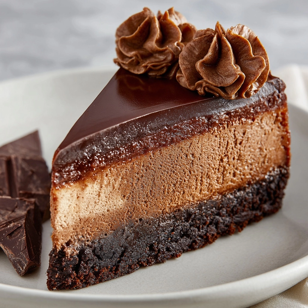 Keto Chocolate Cheesecake Recipe - Recipe Image