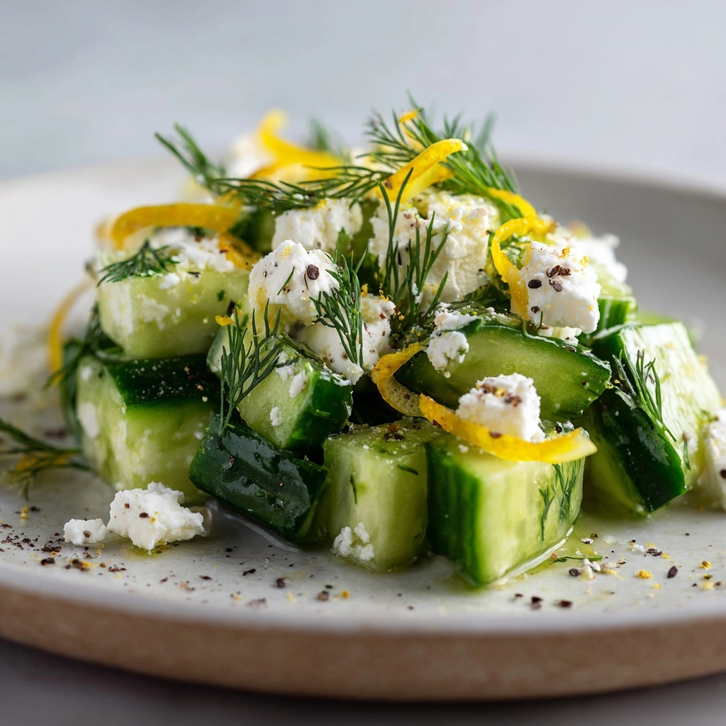 Cucumber Avocado Feta Salad Recipe - Recipe Image