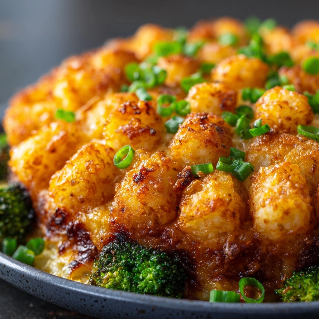 Keto Tatertot Casserole Low Carb Recipe - Recipe Image