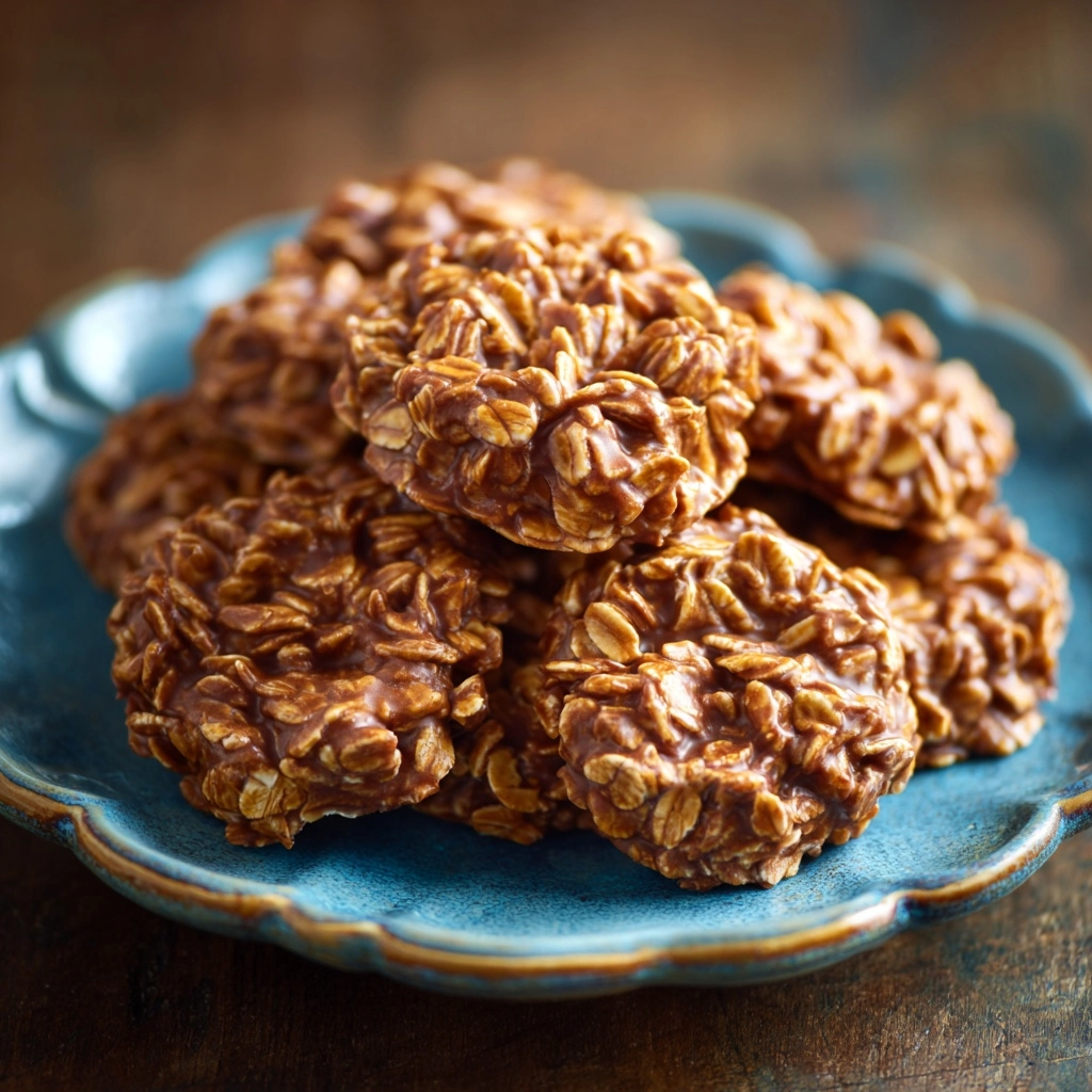 Peanut Butter No-Bake Cookies Recipe - Recipe Image