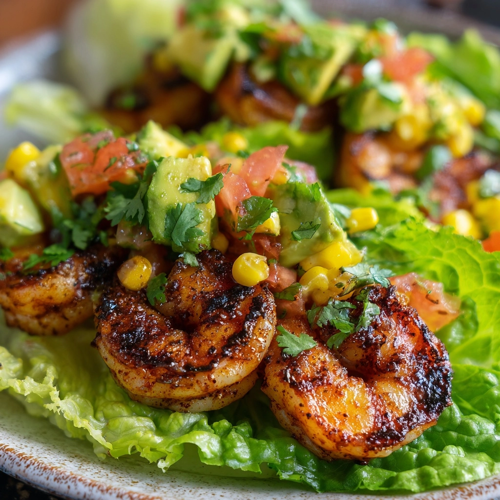 Healthy Taco Shrimp Lettuce Wraps Recipe - Recipe Image