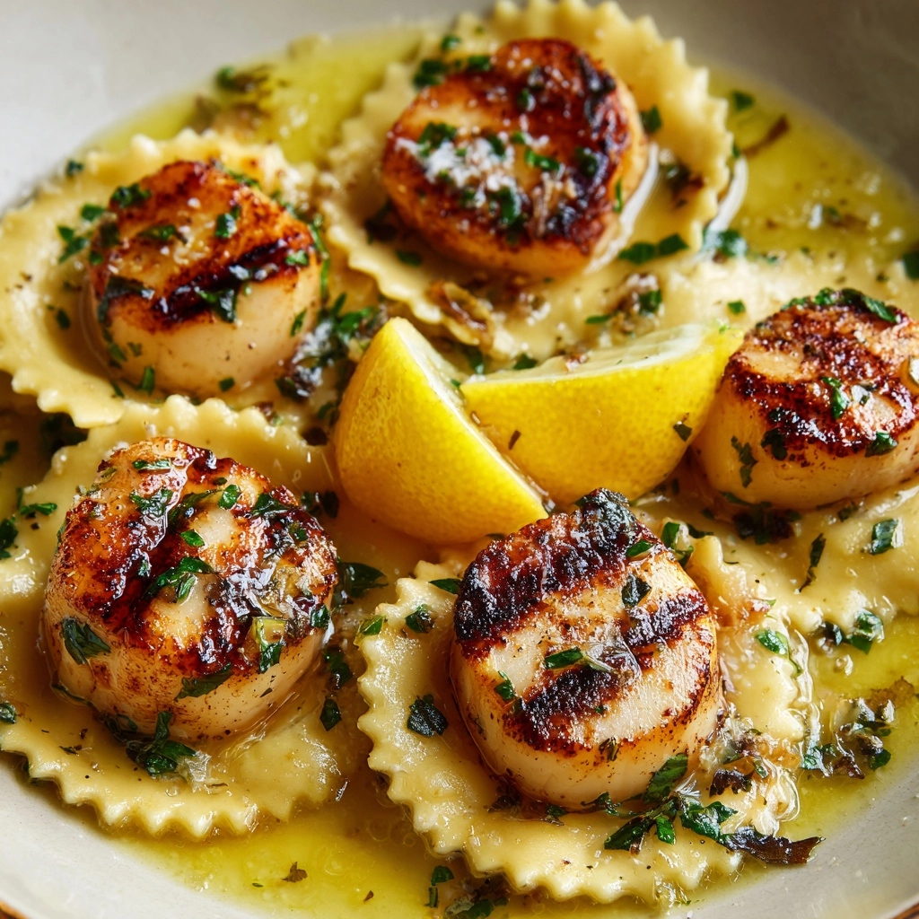Lobster Ravioli with Lemon Butter Sauce Recipe