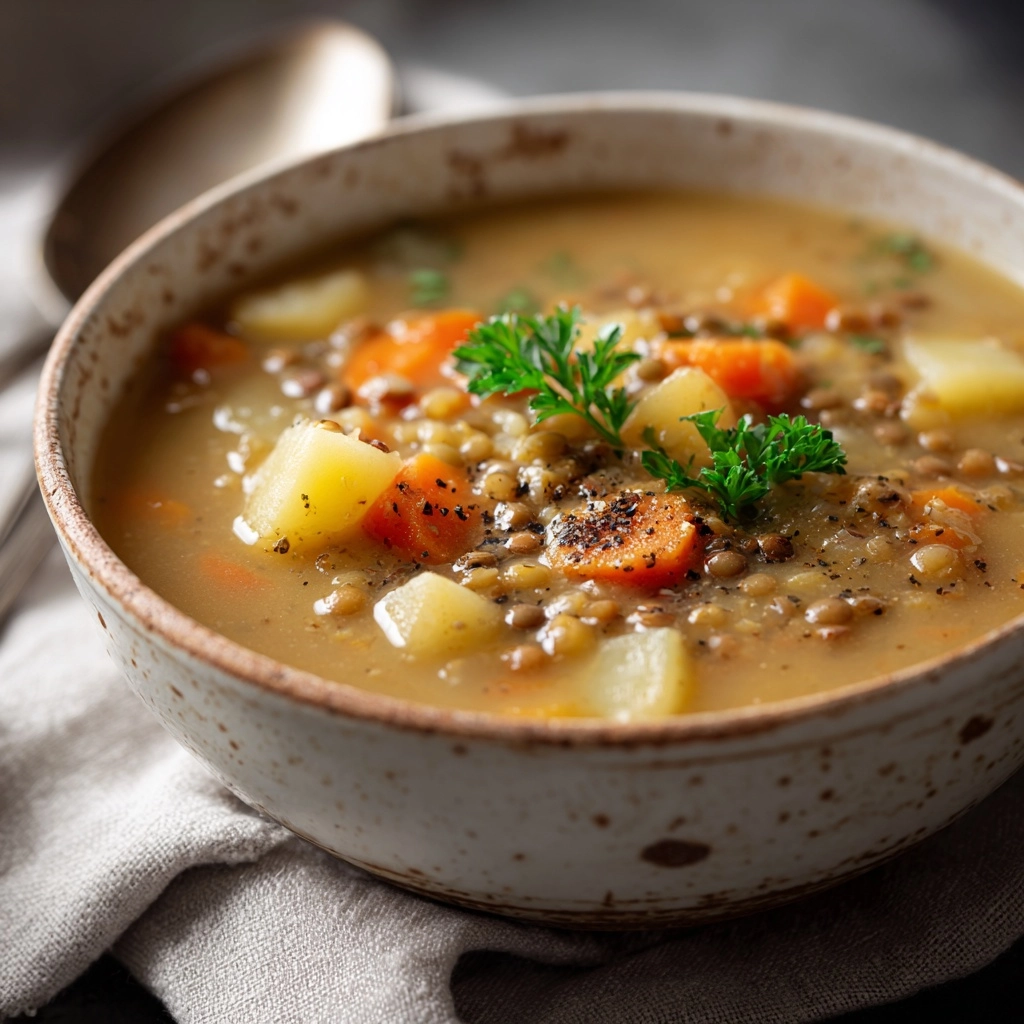 Vegetarian Lentil Soup Recipe - Recipe Image