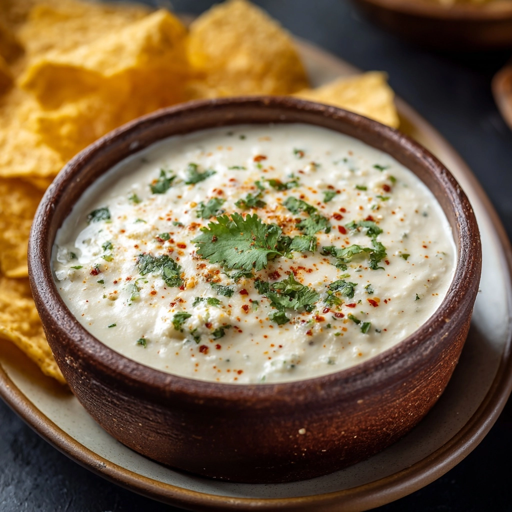 Mexican White Cheese (Queso) Dip Recipe - Recipe Image