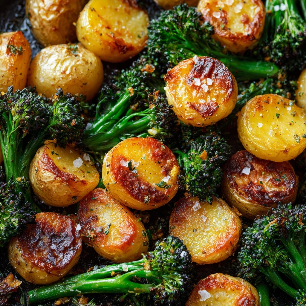 Roasted Parmesan Potatoes & Broccoli Recipe - Recipe Image