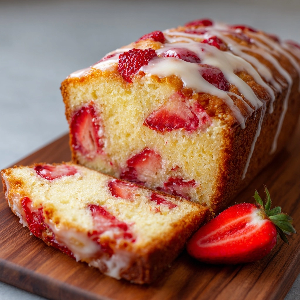 Sourdough White Chocolate Chip Strawberry Bread Recipe - Recipe Image
