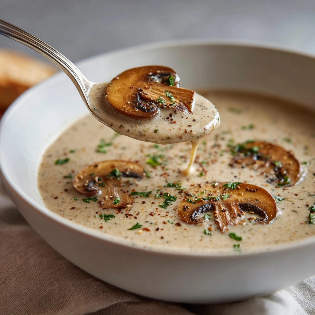 Creamy Mushroom Soup Recipe - Recipe Image