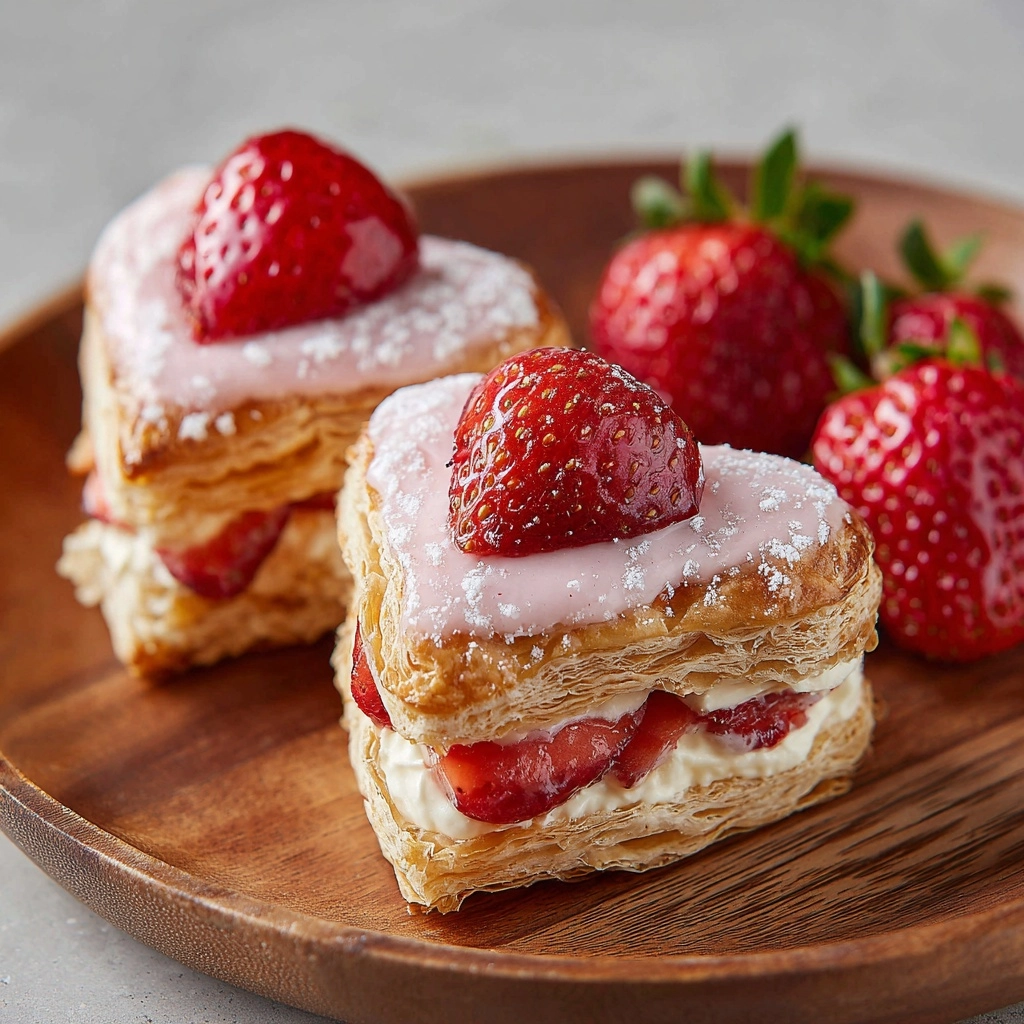 Strawberry Cream Cheese Heart Danishes Recipe - Recipe Image