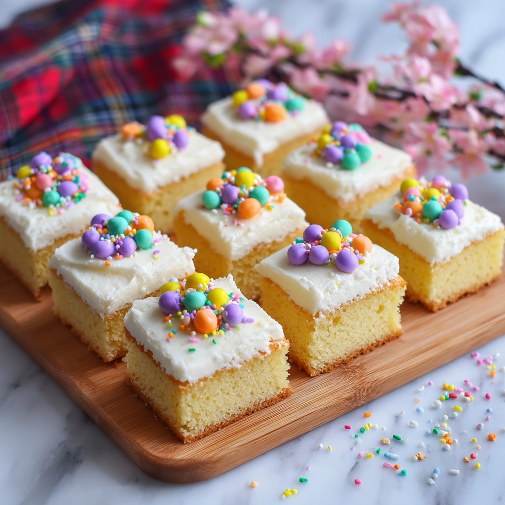 Frosted Easter Blondies Recipe - Recipe Image