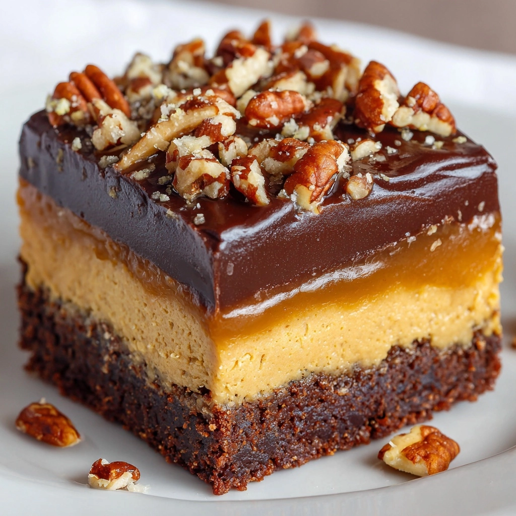 Chocolate Pecan Ooey Gooey Butter Cake Recipe - Recipe Image