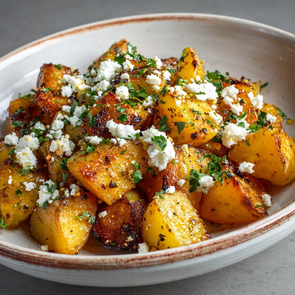 Greek Feta Roast Potatoes Recipe - Recipe Image