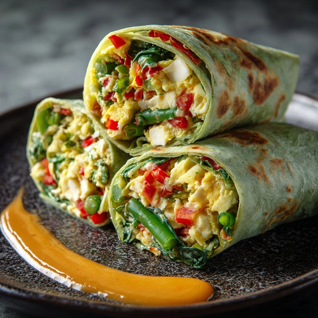 Effortless Veggie Omelette Roll Recipe - Recipe Image
