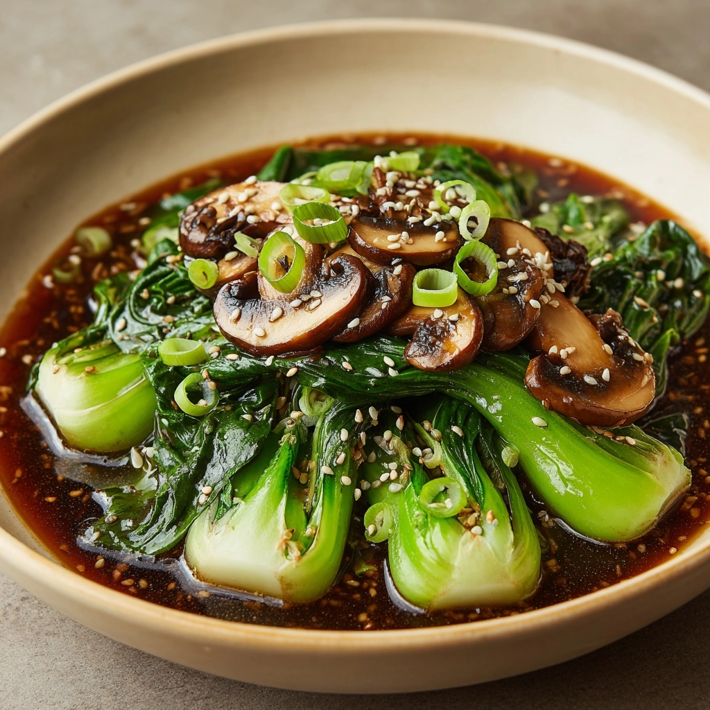 Bok Choy and Mushroom Stir Fry Recipe - Recipe Image