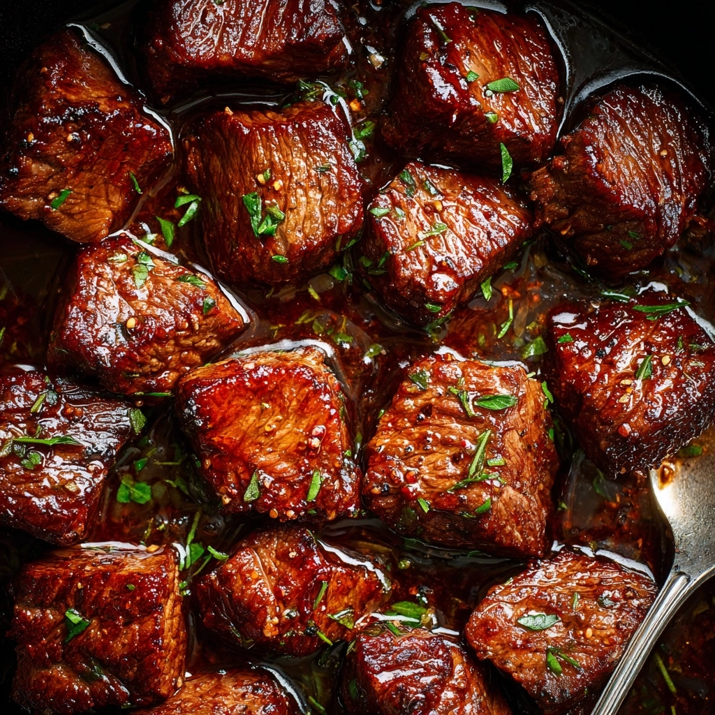 Cajun Garlic Butter Steak Bites Recipe - Recipe Image