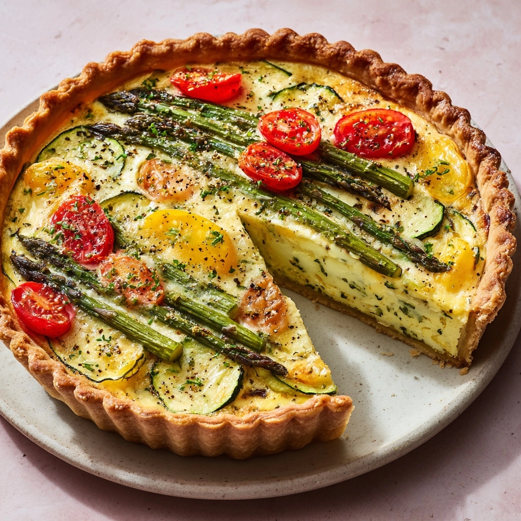Spring Vegetable Quiche Recipe - Recipe Image