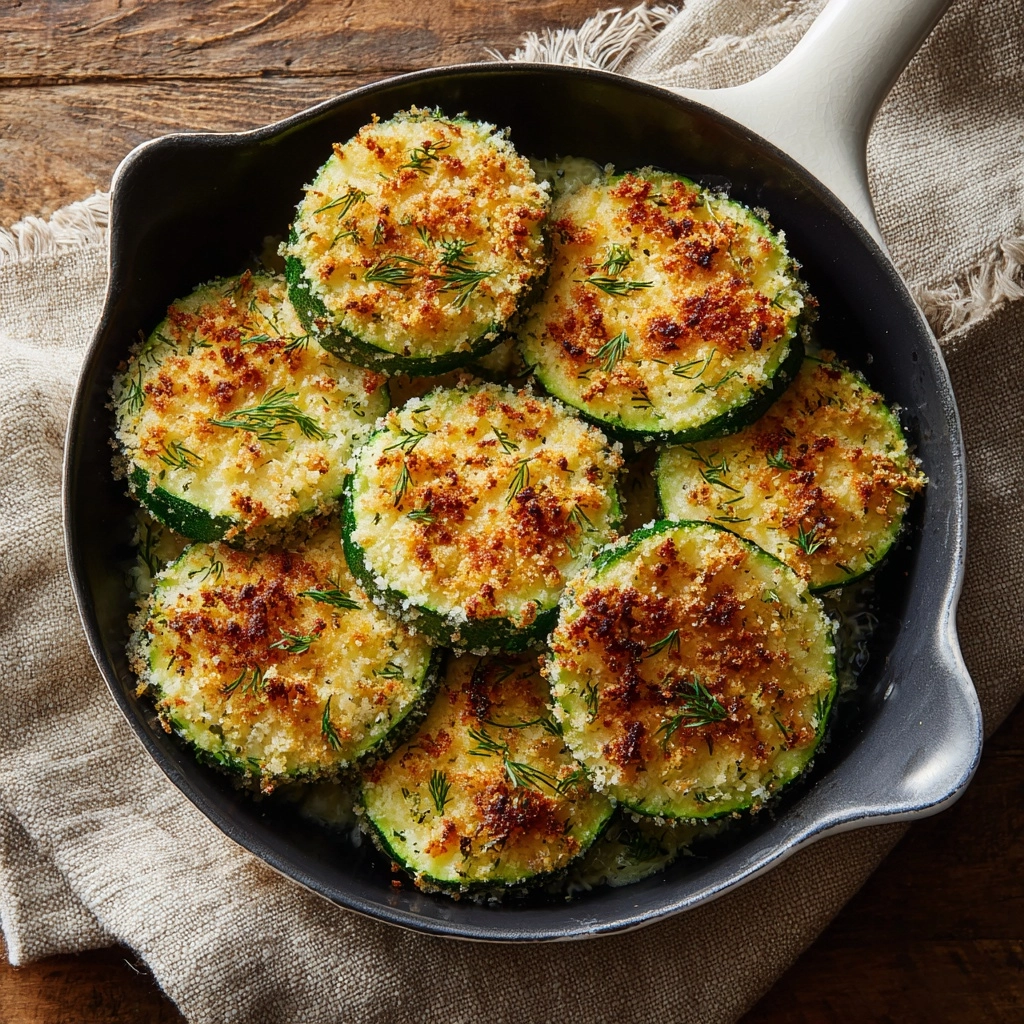Baked Parmesan Zucchini Rounds Recipe - Recipe Image