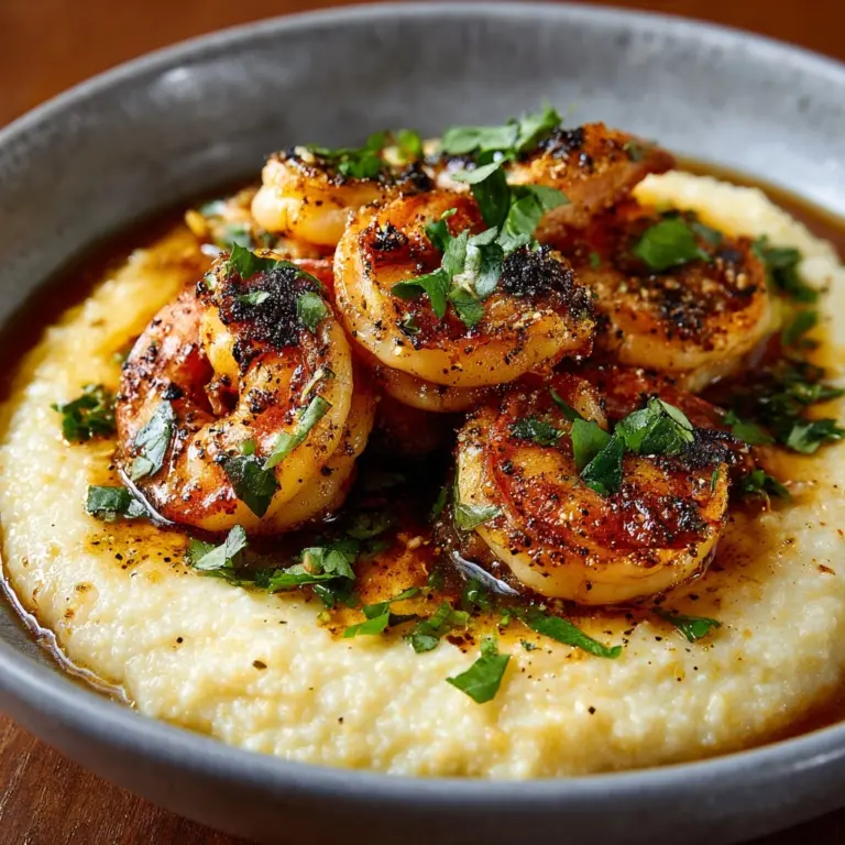 Jerk Shrimp & Cheesy Grits Recipe