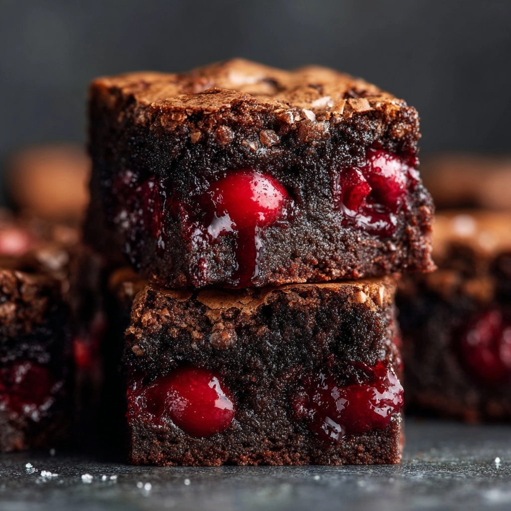 Chocolate Rhubarb Brownies Recipe