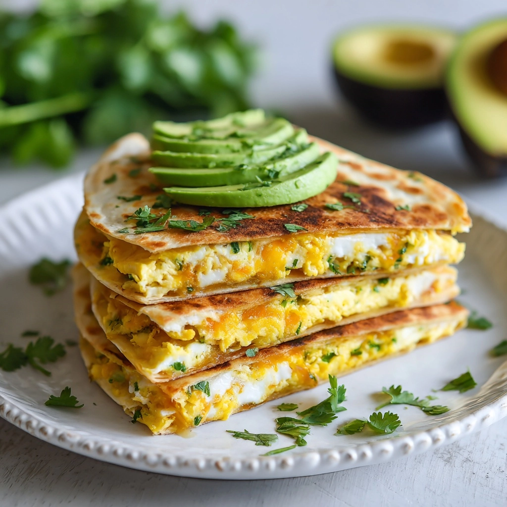 Egg & Avocado Breakfast Quesadilla Recipe - Recipe Image