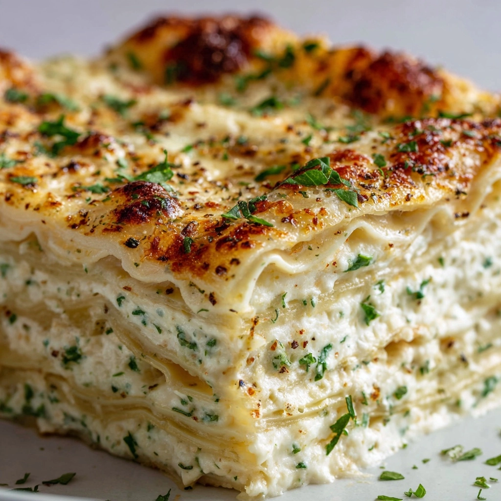 White Cheese Chicken Lasagna Recipe