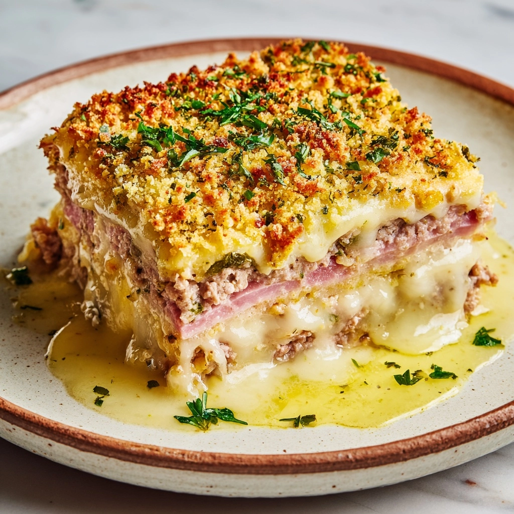 Chicken Cordon Bleu Meatloaf Recipe - Recipe Image