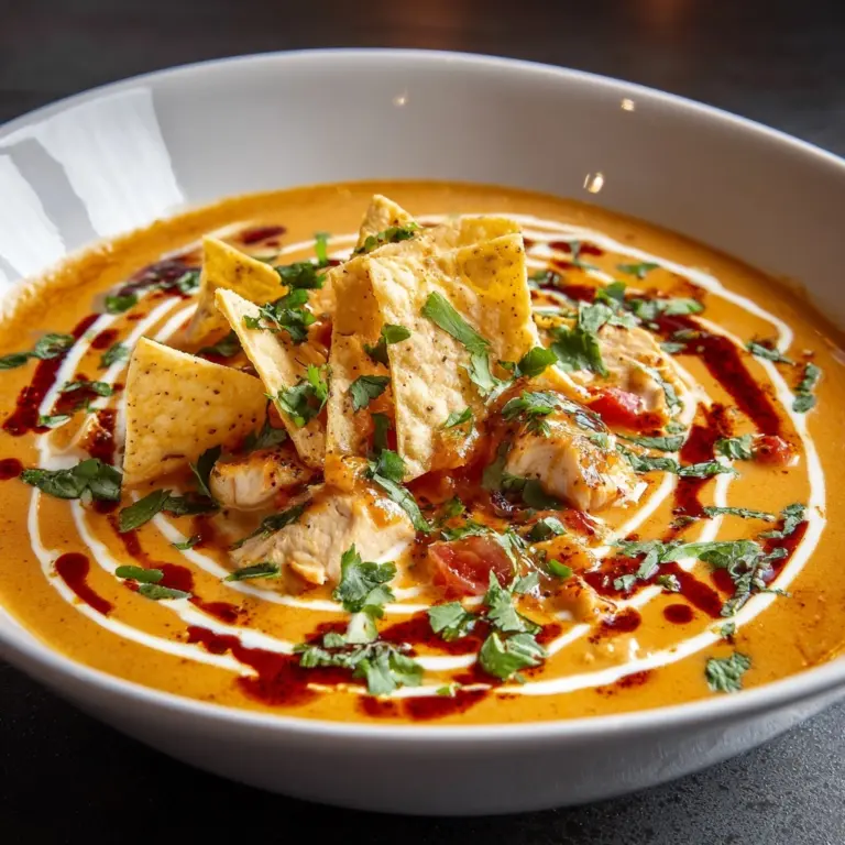 Creamy Chicken Tortilla Soup Recipe