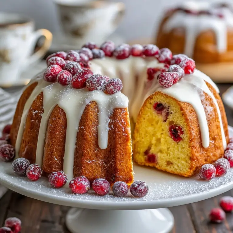 Cranberry Christmas Cake Recipe