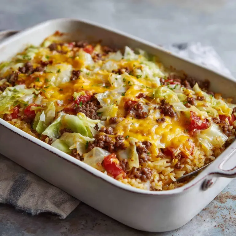 Cabbage Beef Bake Recipe