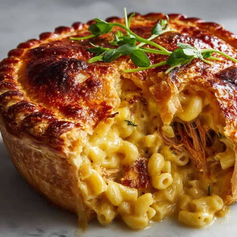 Oxtail Pot Pie with Mac & Cheese Crust Recipe